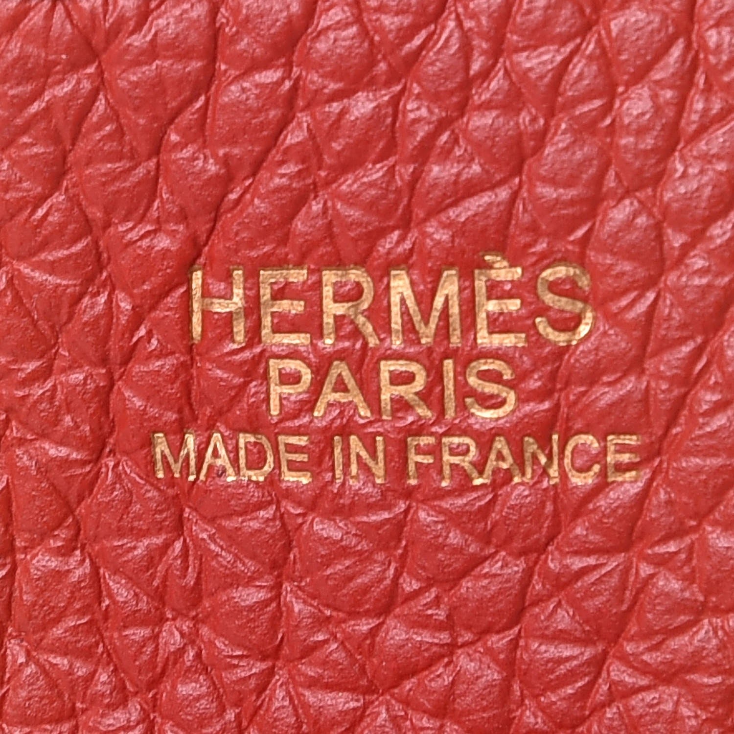 Hermes Taurillon Clemence Evelyne II PM Vermillion 7 of 8