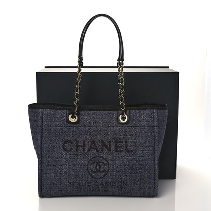 Chanel Lurex Boucle Small Deauville Tote Black 10 of 10