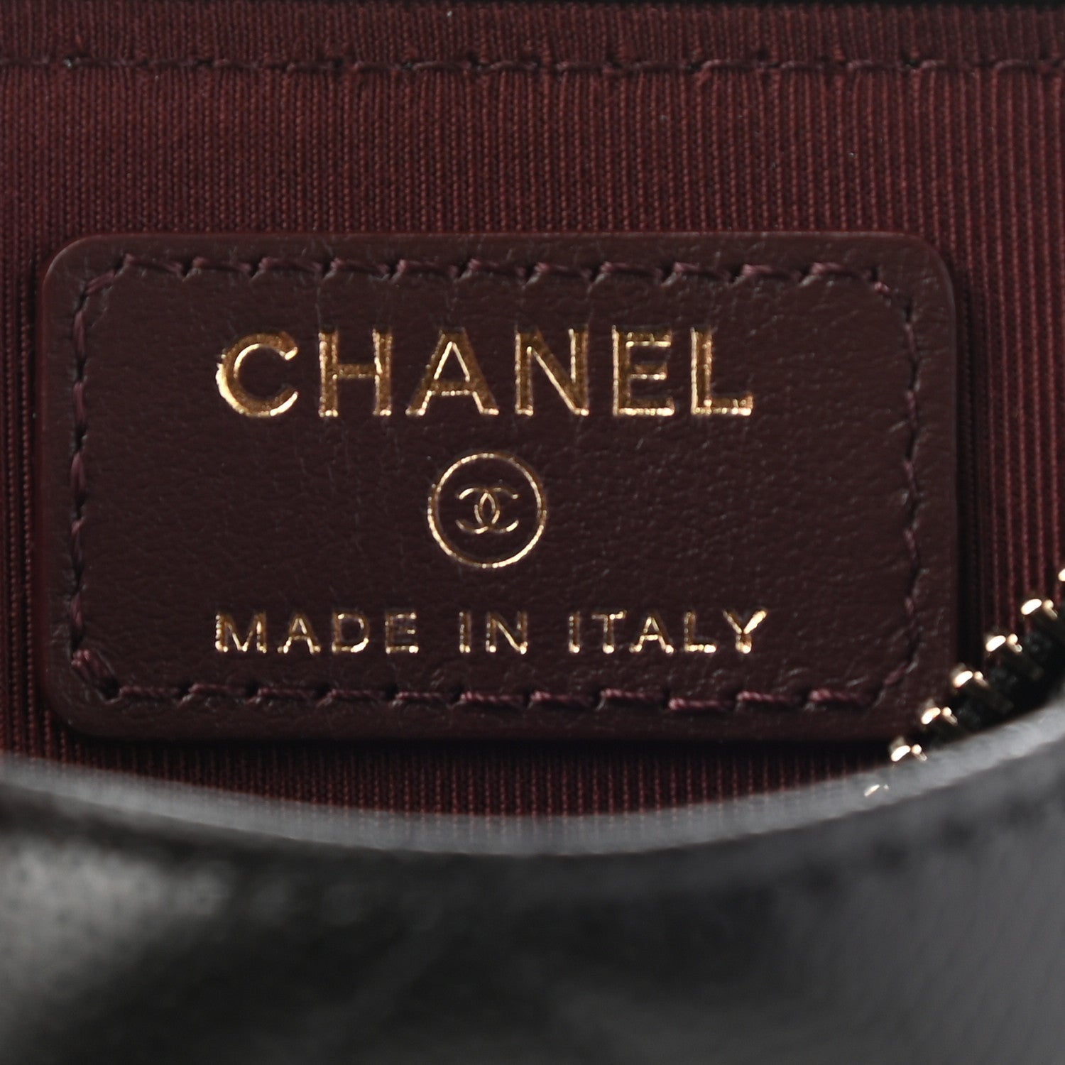 Chanel Caviar Quilted Zip Card Holder Wallet Black 6 of 7