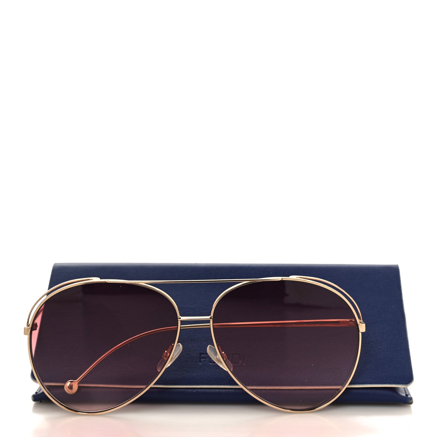 Metal Aviator Sunglasses FF0286/S Rose Gold