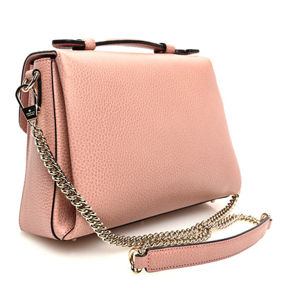 Gucci Dollar Calfskin Interlocking G Top Handle Shoulder Bag Soft Pink 3 of 10