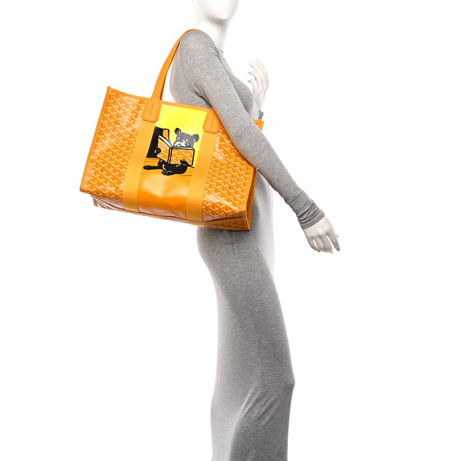 Goyard Goyardine Villette Tote Yellow 2 of 13