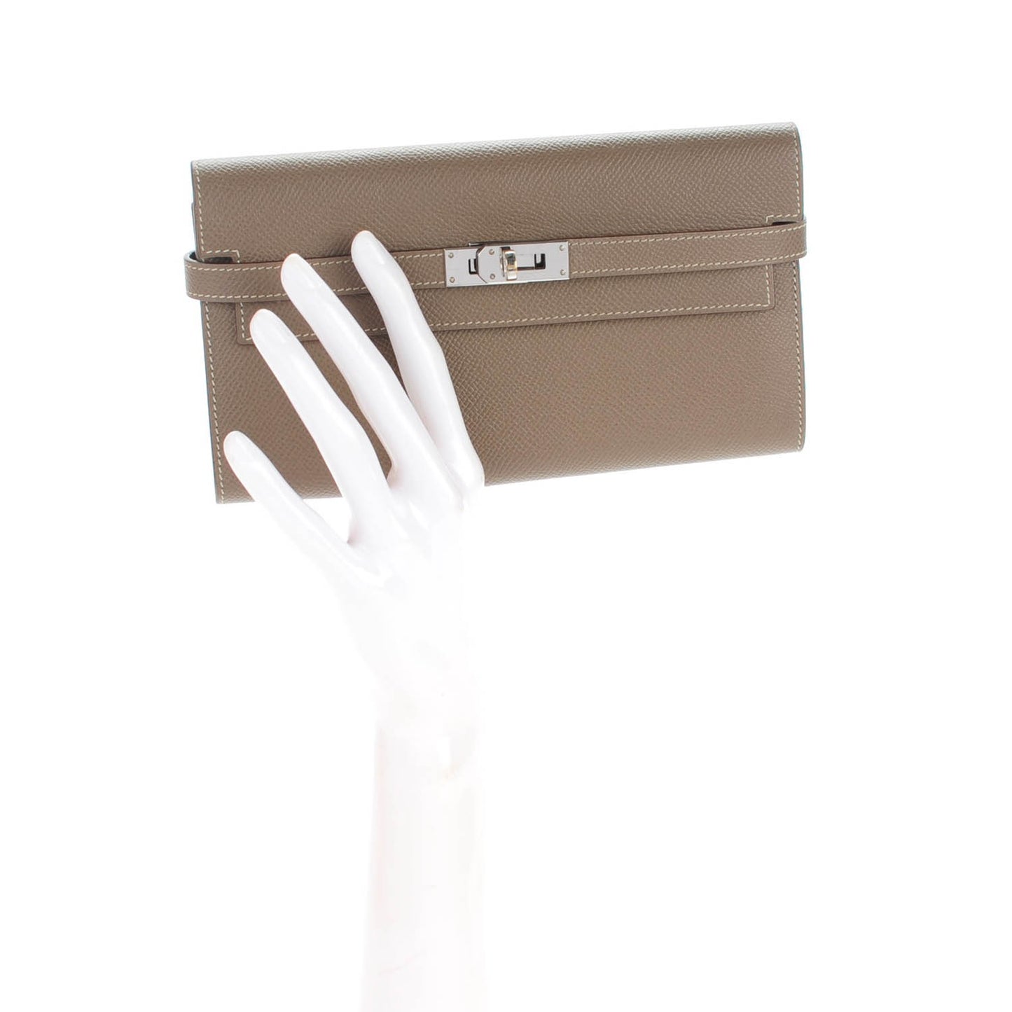 Epsom Kelly Longue Wallet Etoupe
