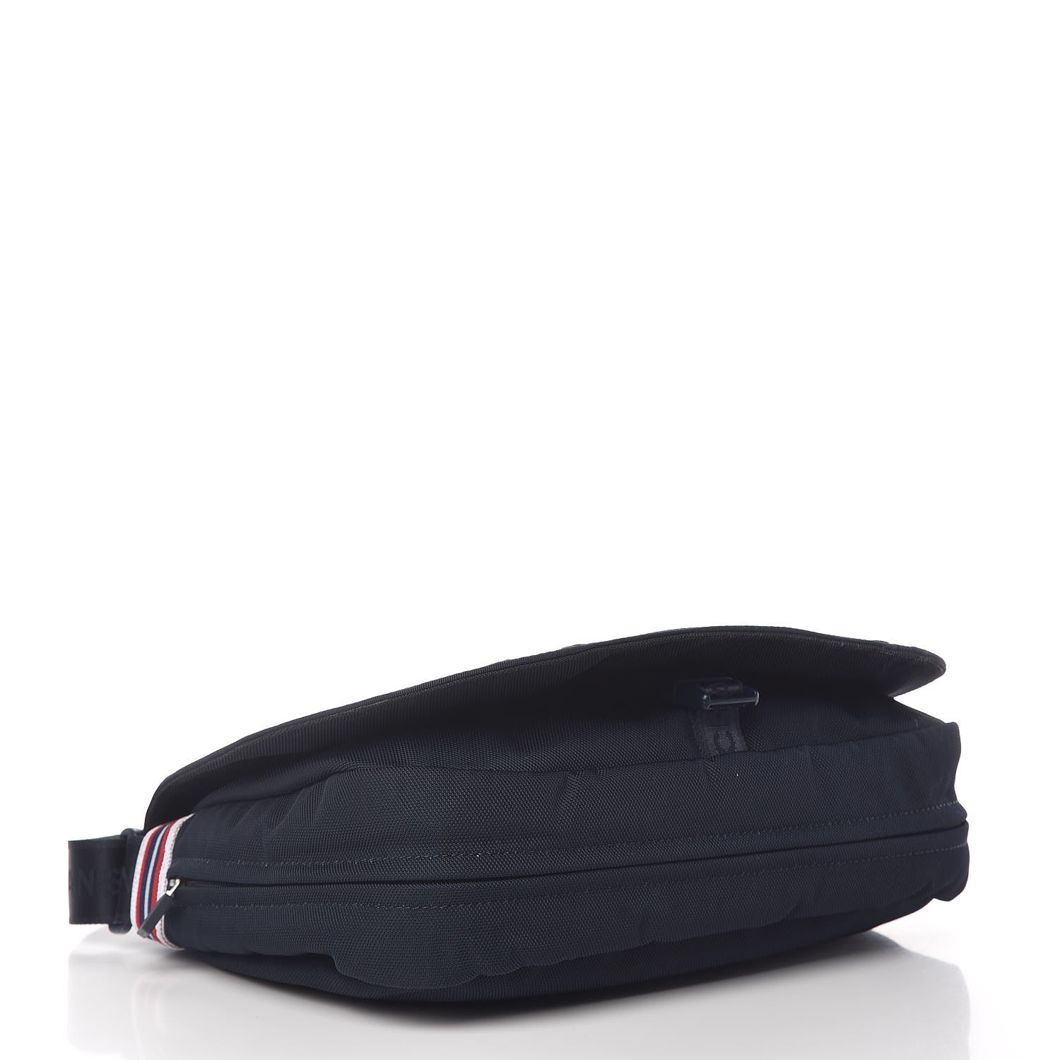 Chanel Canvas Nylon Expandable Sport Messenger Navy Off White 4 of 16