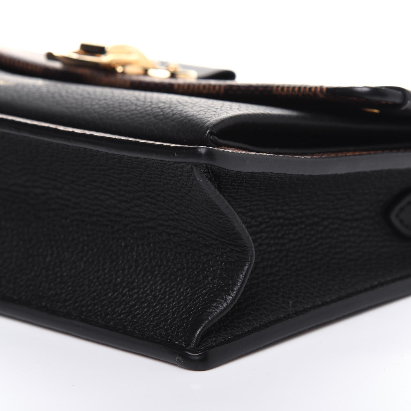 Damier Ebene Vavin Chain Wallet Black