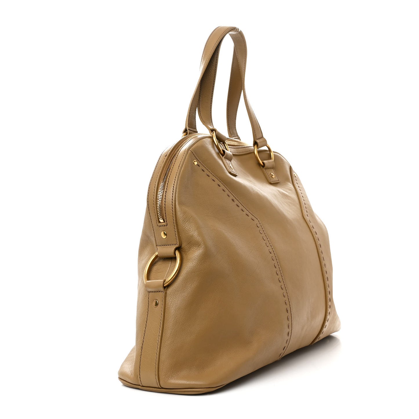 Calfskin Oversized Muse Beige