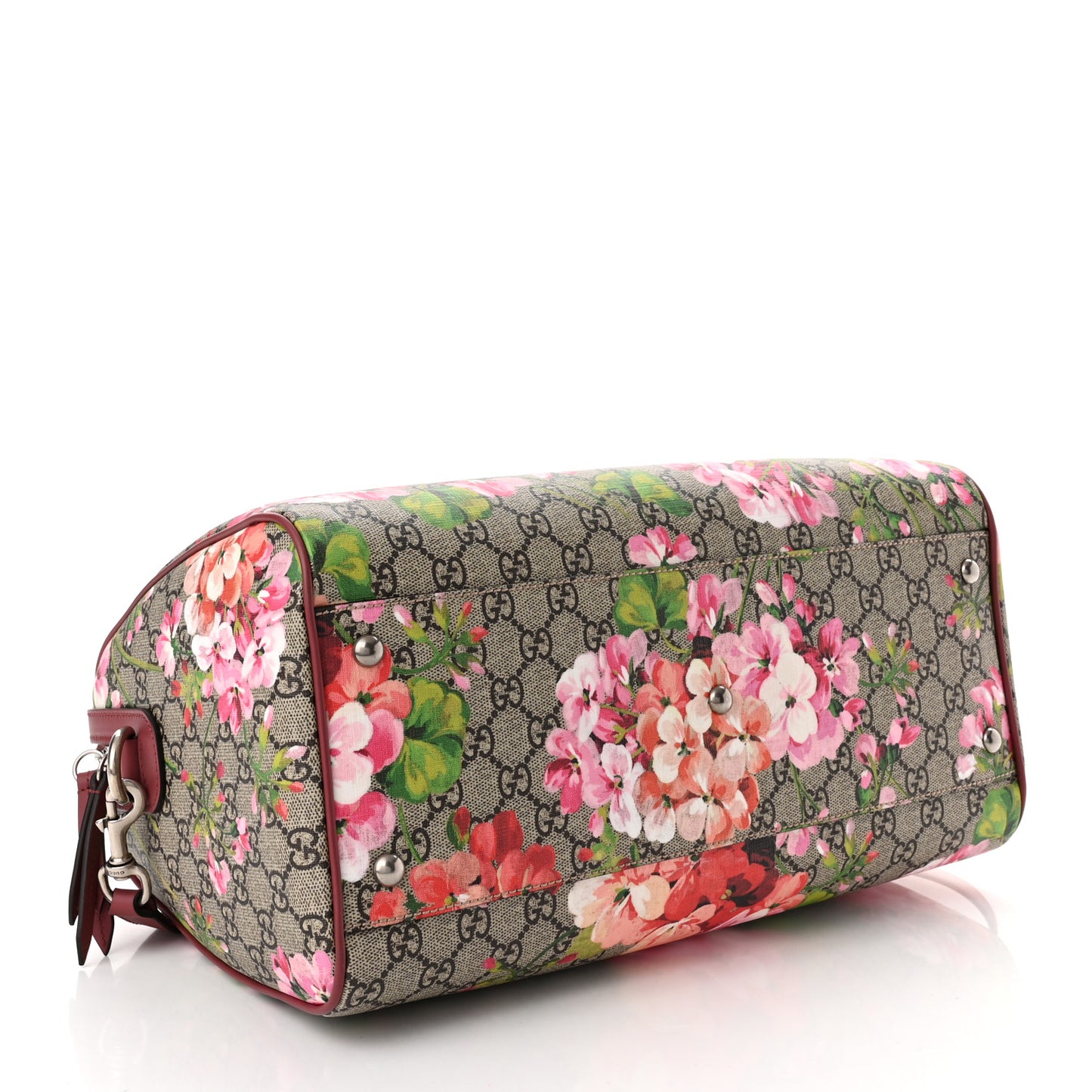 GG Supreme Monogram Blooms Medium Boston Beige Multicolor Dry Rose