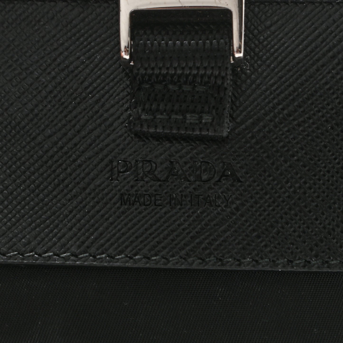 Re-Nylon Saffiano Smartphone Case Crossbody Black
