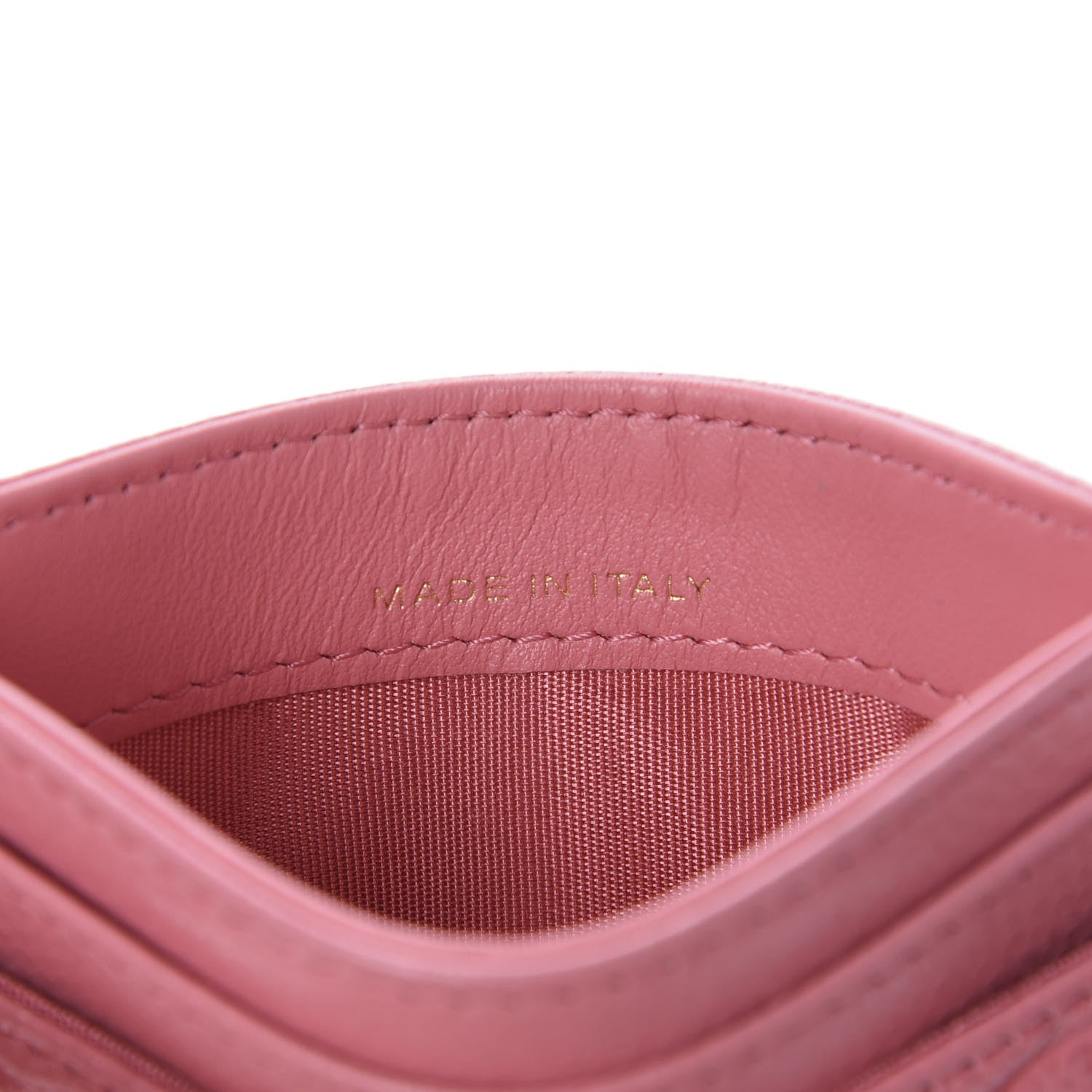 Chanel Caviar Camellia Embossed Card Holder Pink 9 of 11