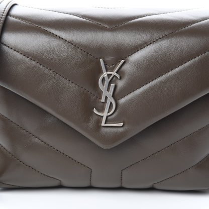 Saint Laurent Calfskin Y Quilted Monogram Toy Loulou Crossbody Bag Faggio 10 of 10