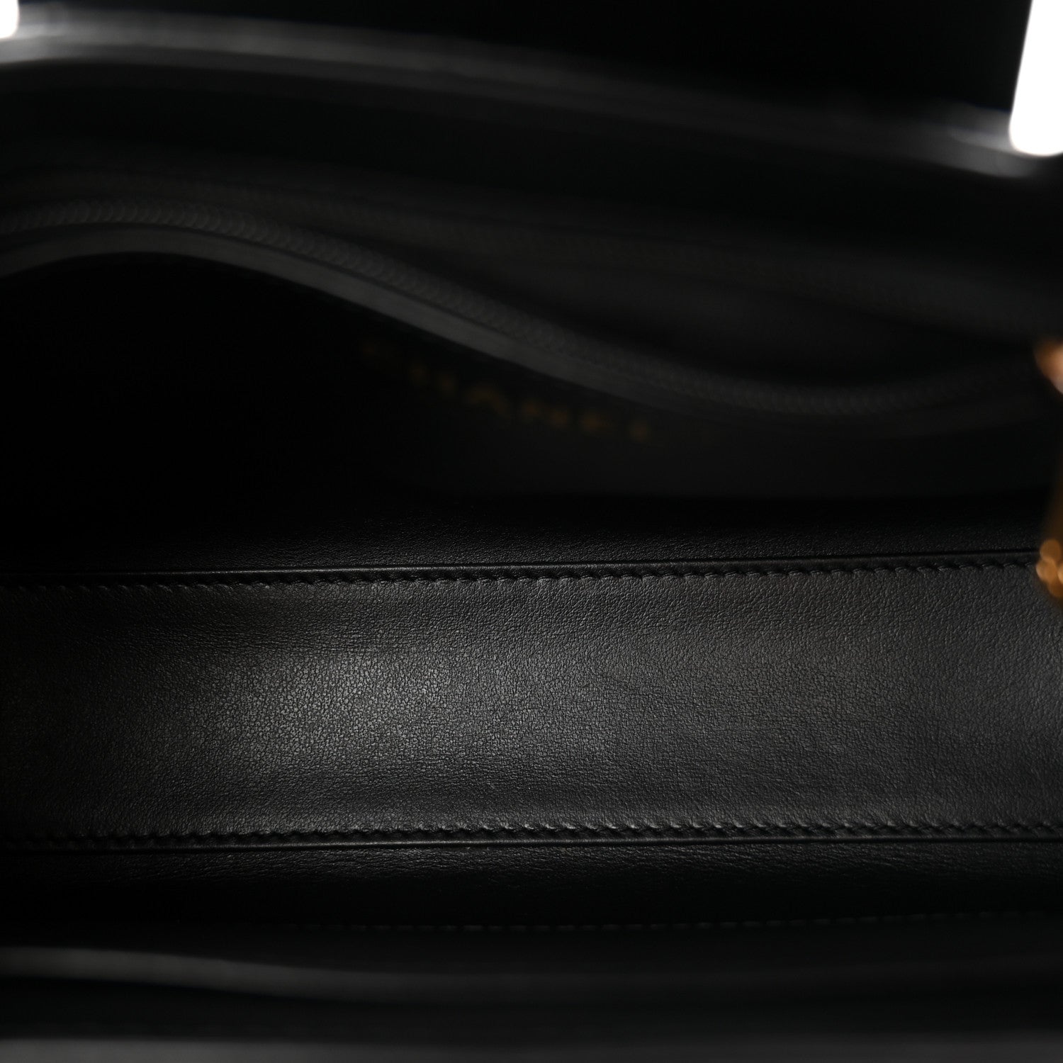 Chanel Shiny Aged Calfskin Quilted Nano Kelly Shopper Black 5 of 10