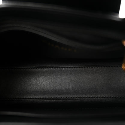 Chanel Shiny Aged Calfskin Quilted Nano Kelly Shopper Black 5 of 10