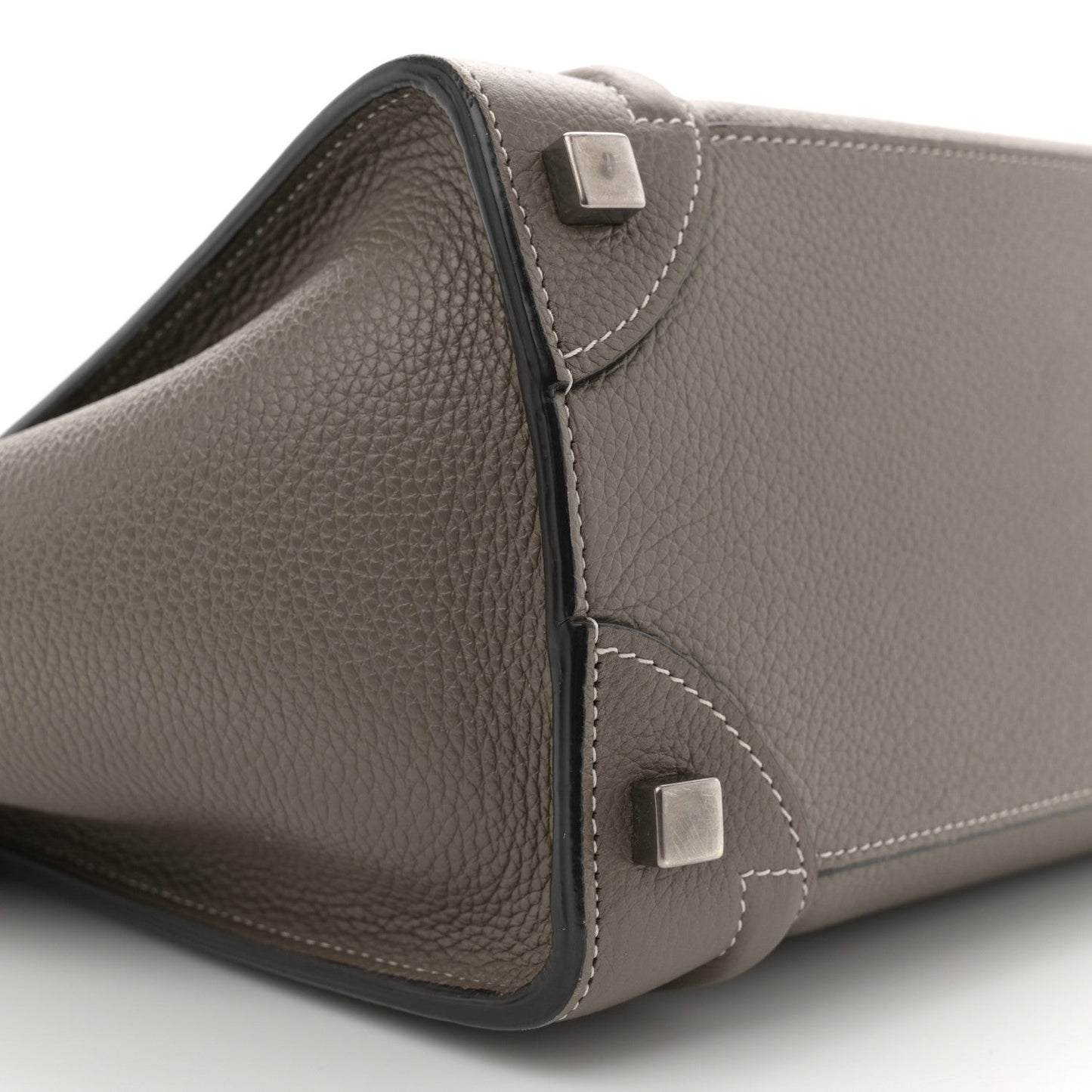 Drummed Calfskin Micro Luggage Souris