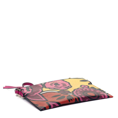 Burberry Grained Calfskin Runway Peyton Wristlet Vibrant Orange 4 of 7