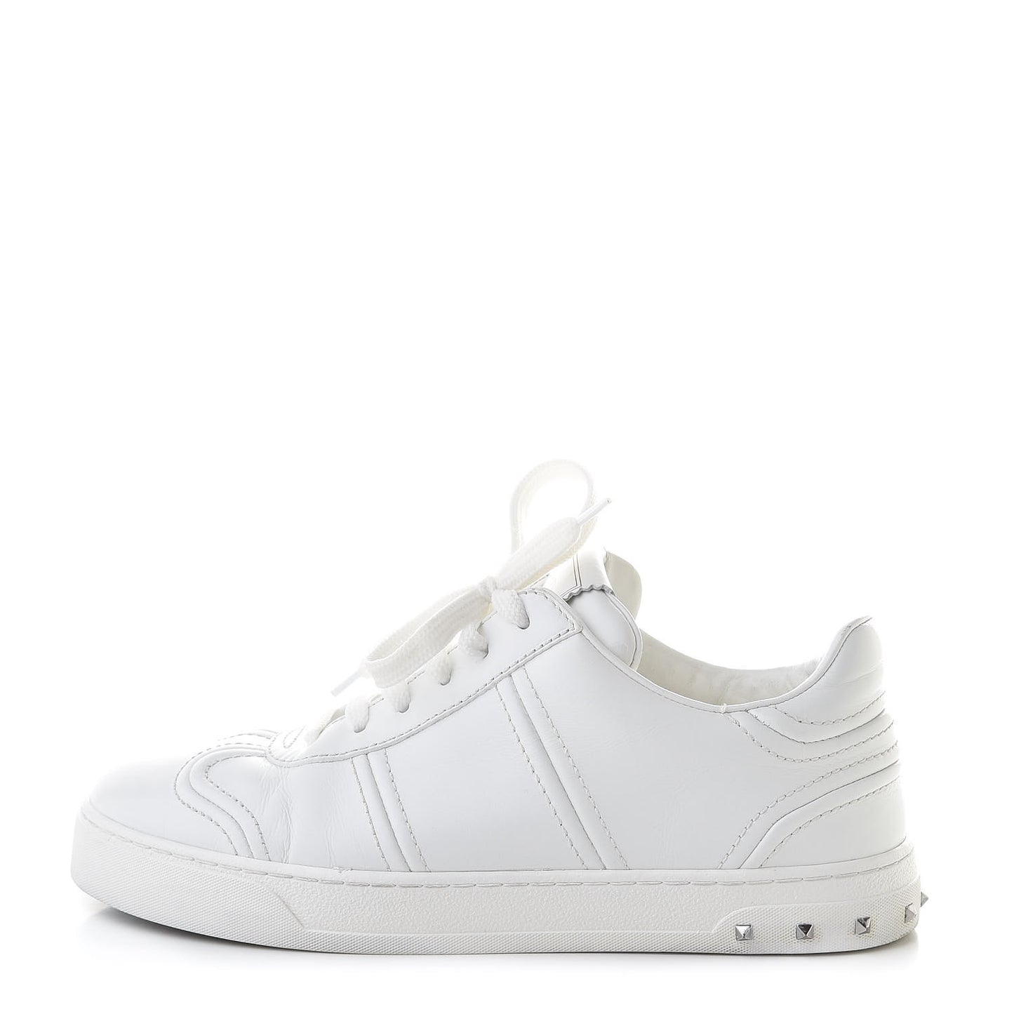 Calfskin Flycrew Sneakers 38 White