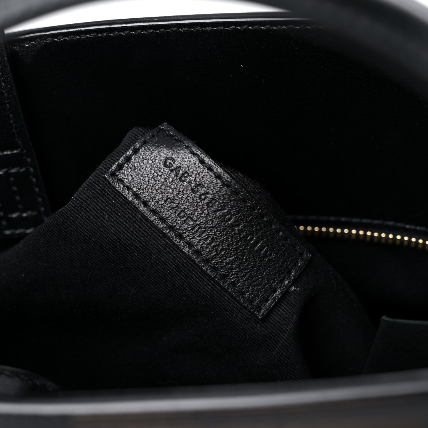 Calfskin Small Manhattan Shopper Tote Black