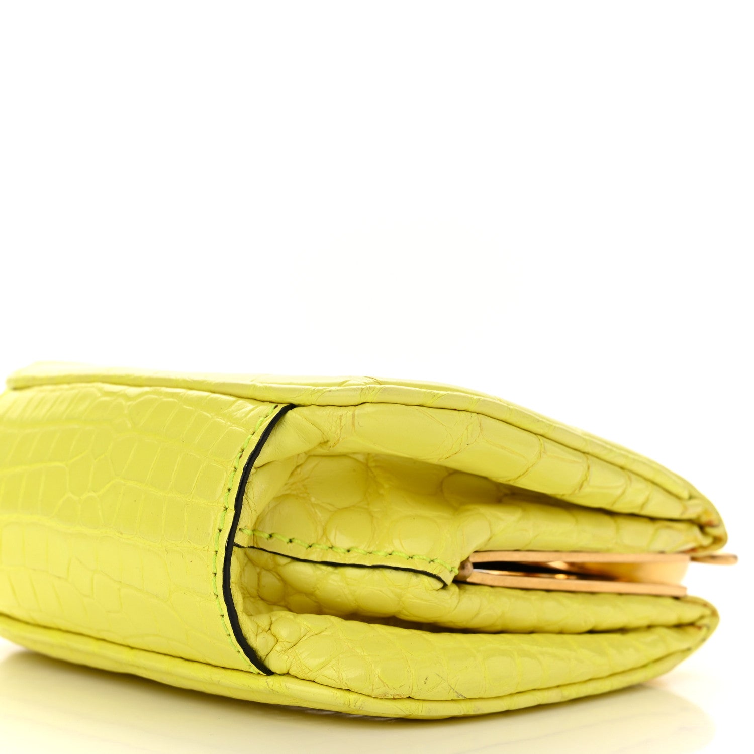 Burberry Alligator Mini Frame Bag Neon Yellow 1257362 – FASHIONPHILE