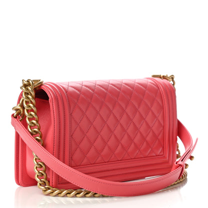 Chanel Caviar Quilted Medium Boy Flap Pink 3 of 10