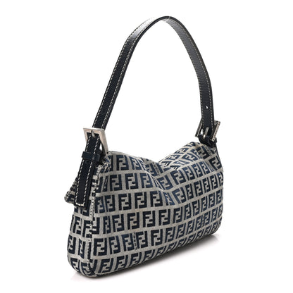 Fendi Zucchino Baguette Navy 3 of 9