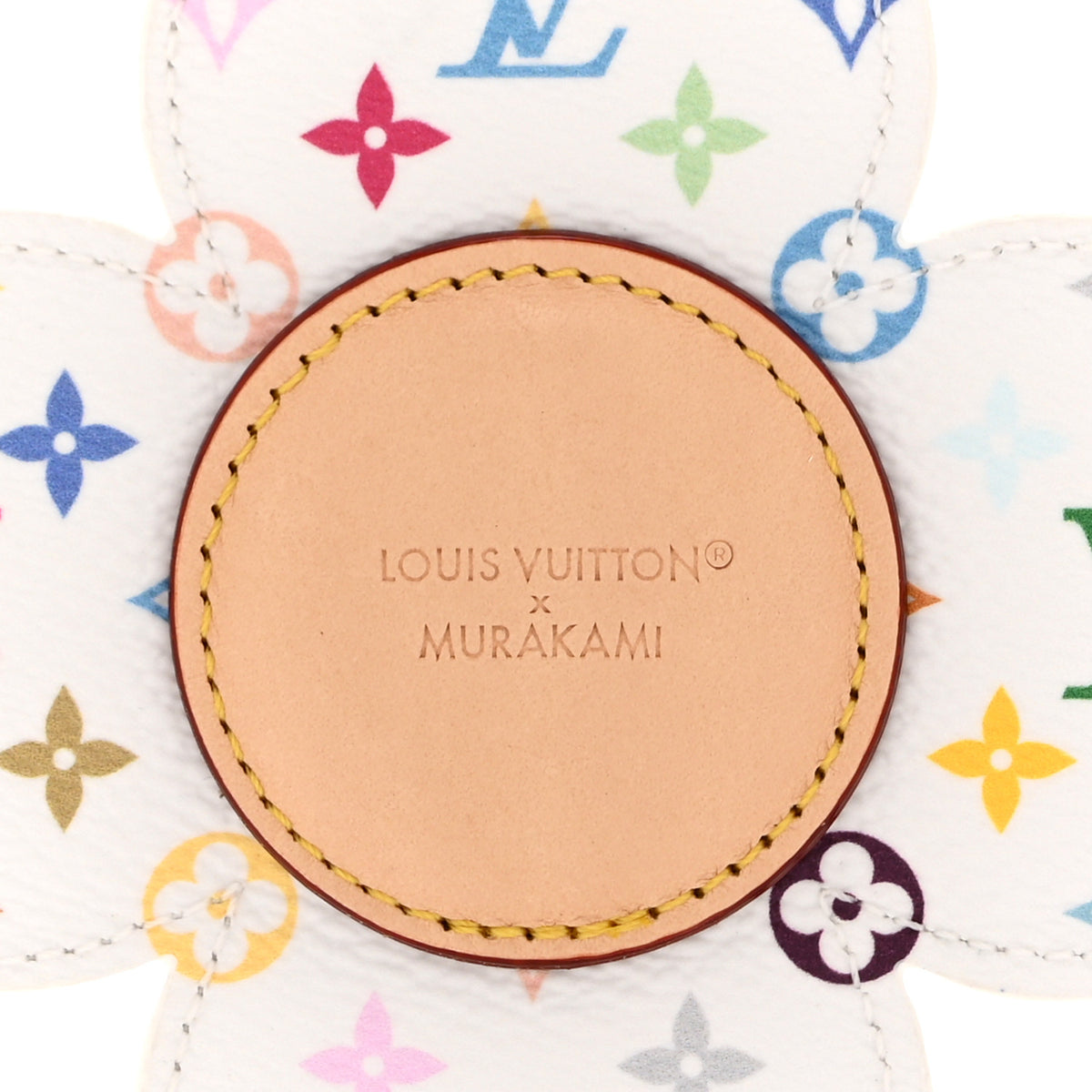 Louis Vuitton LV x TM Monogram Multicolor Vivienne Head Bag Charm White 3 of 5