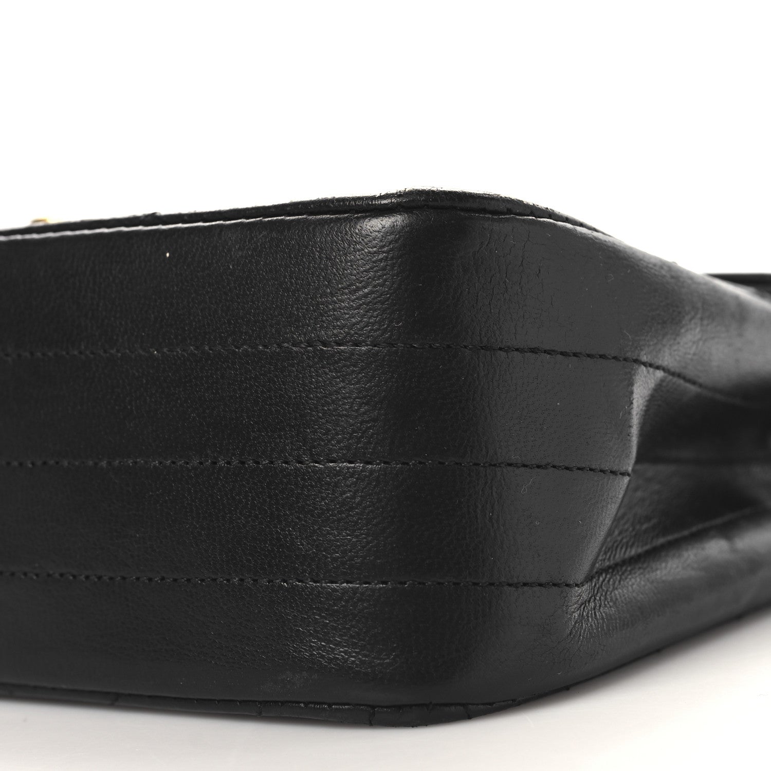 Chanel Lambskin Ribbon Quilted Small Single Flap Black 11 of 12