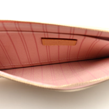 Louis Vuitton Damier Azur Neverfull MM GM Pochette Rose Ballerine 5 of 6