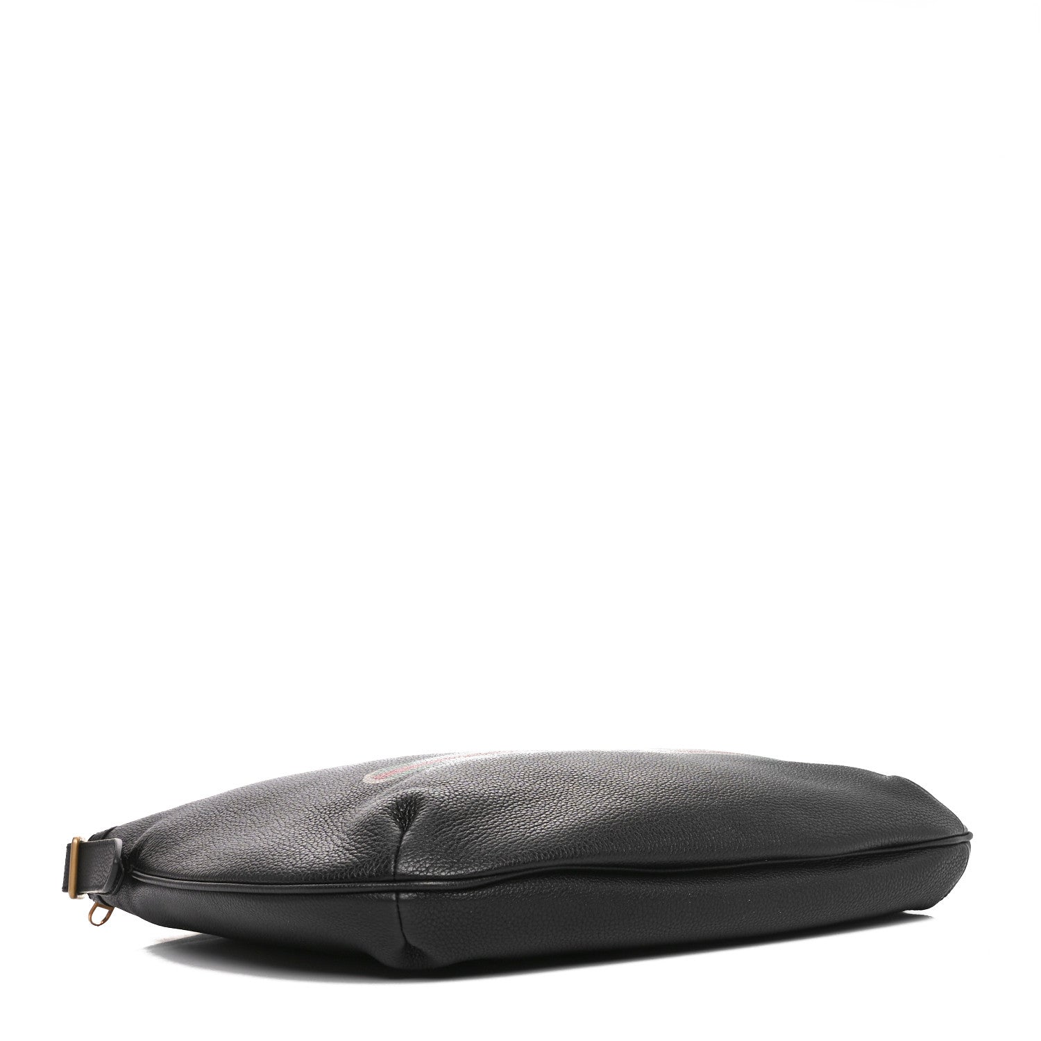 Gucci Grained Calfskin Logo Half Moon Hobo Black 4 of 10