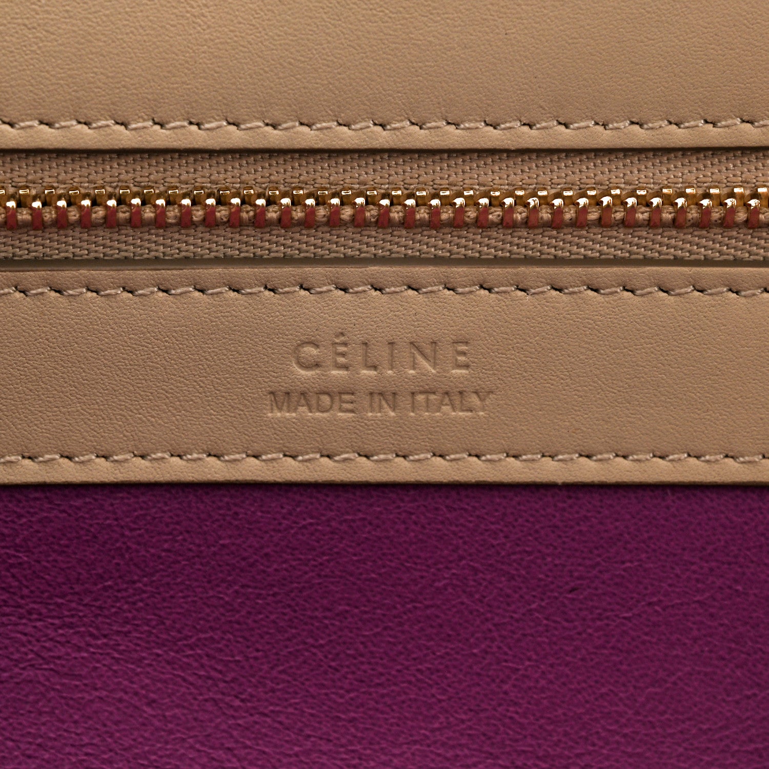 Celine Smooth Calfskin Small Tassel Cabas Phantom Dune Magenta 6 of 10