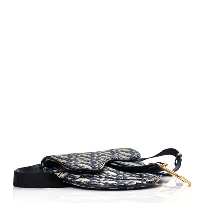 Christian Dior Oblique Saddle Belt Bag Blue 4 of 11