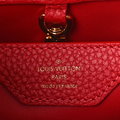 Louis Vuitton Taurillon Capucines BB Scarlet Red 6 of 8