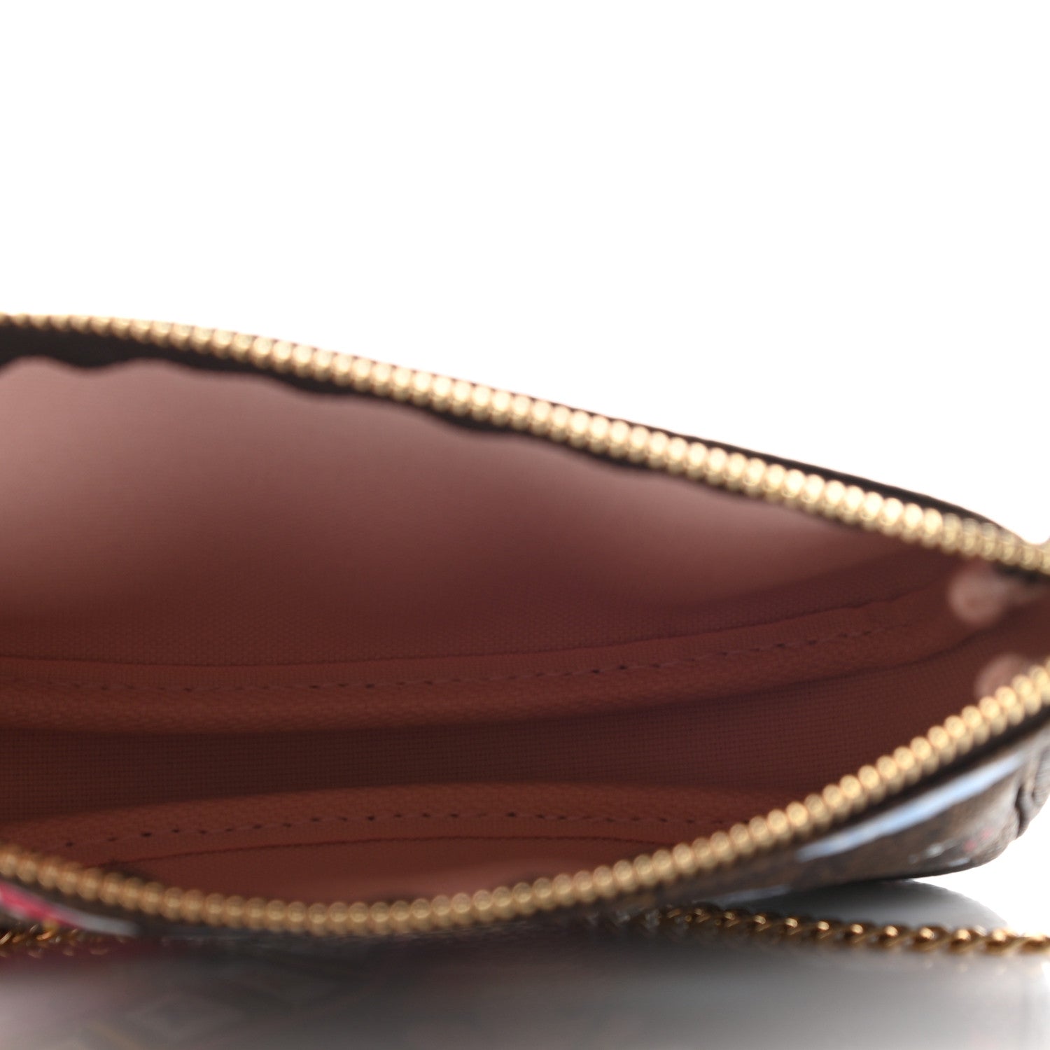 Louis Vuitton Damier Ebene 2020 Christmas Animation Big Wheel Mini Pochette Accessories Rose Ballerine 5 of 7
