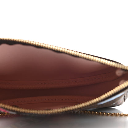 Louis Vuitton Damier Ebene 2020 Christmas Animation Big Wheel Mini Pochette Accessories Rose Ballerine 5 of 7
