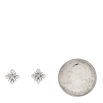 Tiffany Platinum Diamond Schlumberger Lynn Earrings 2 of 5
