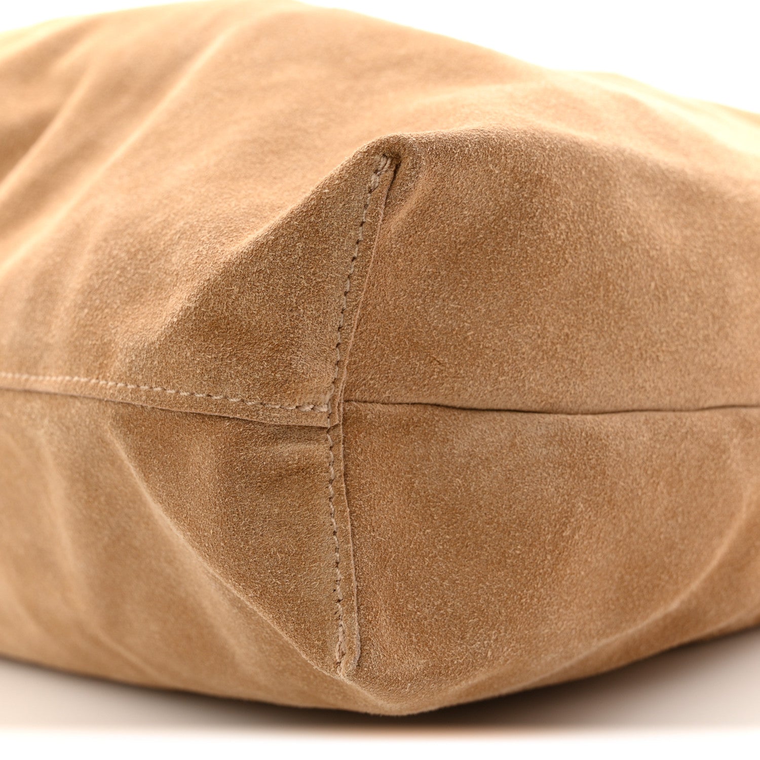 The Row Suede Bindle Bag Warm Beige 16 of 17