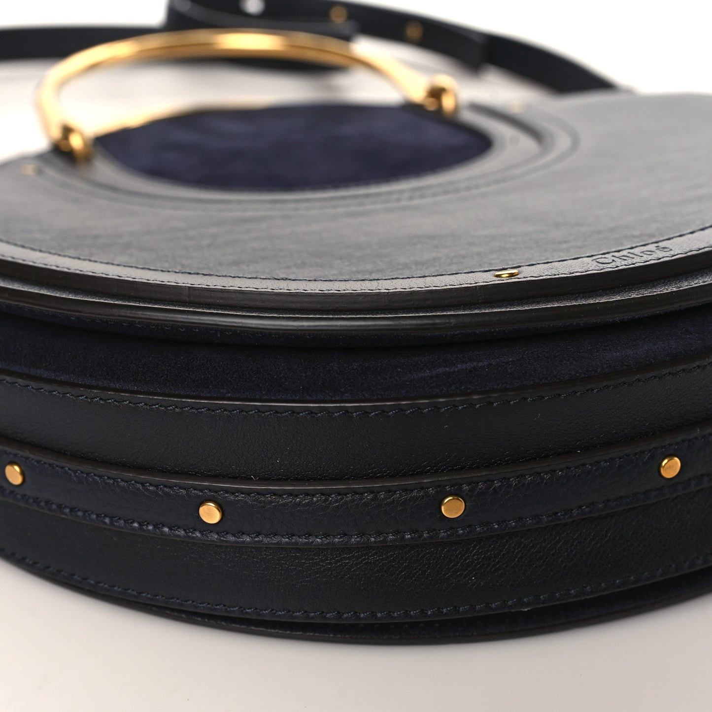 Calfskin Suede Medium Pixie Bag Full Blue