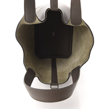 Hermes Taurillon Clemence Picotin Lock 18 PM Etain 5 of 11