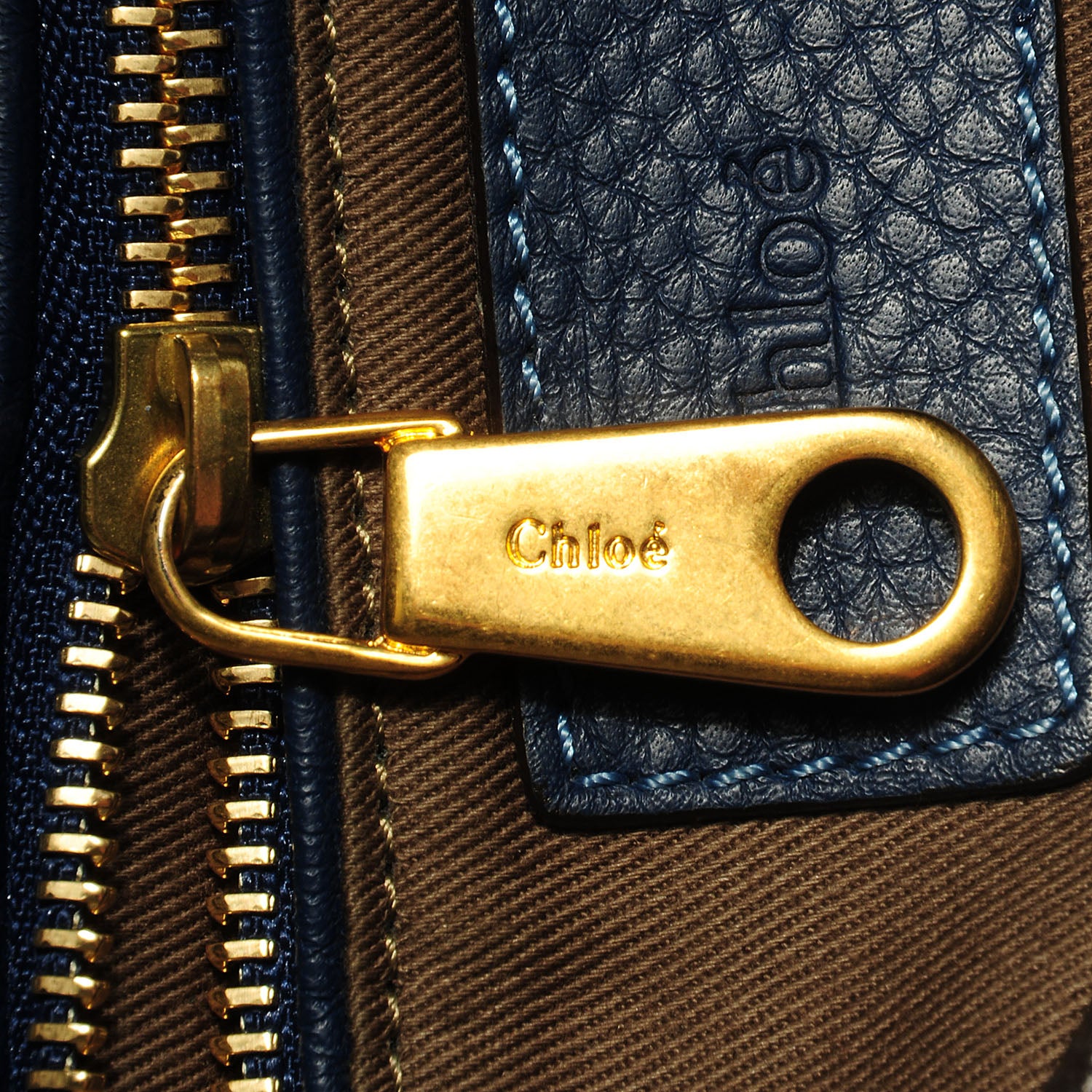 Chloe Calfskin Medium Marcie Round Crossbody Bag Royal Navy 9 of 12