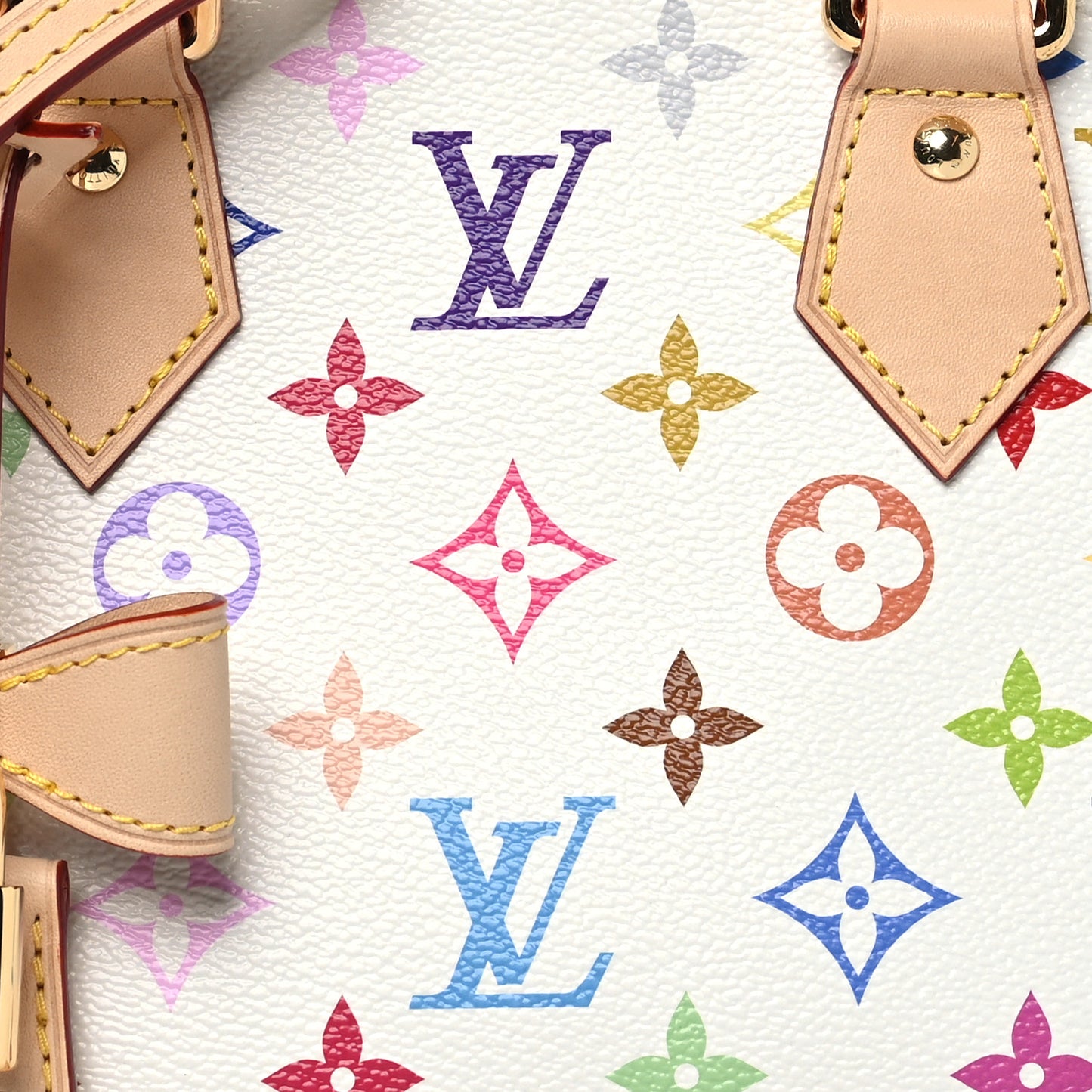 LV x TM Monogram Multicolor Alma BB White