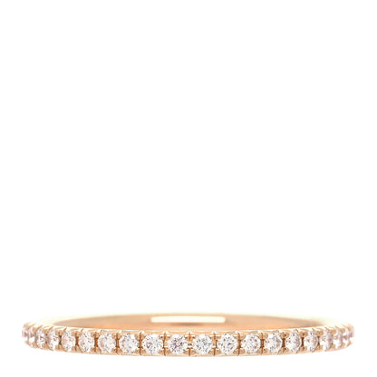 Tiffany 18K Rose Gold Diamond Metro Band Ring 52 6 3 of 5