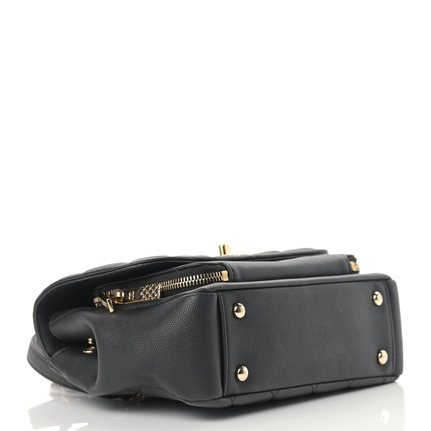Caviar Quilted Small Business Affinity Flap Black
