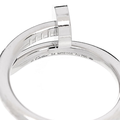 Cartier 18K White Gold Juste Un Clou Ring 54 7 5 of 6