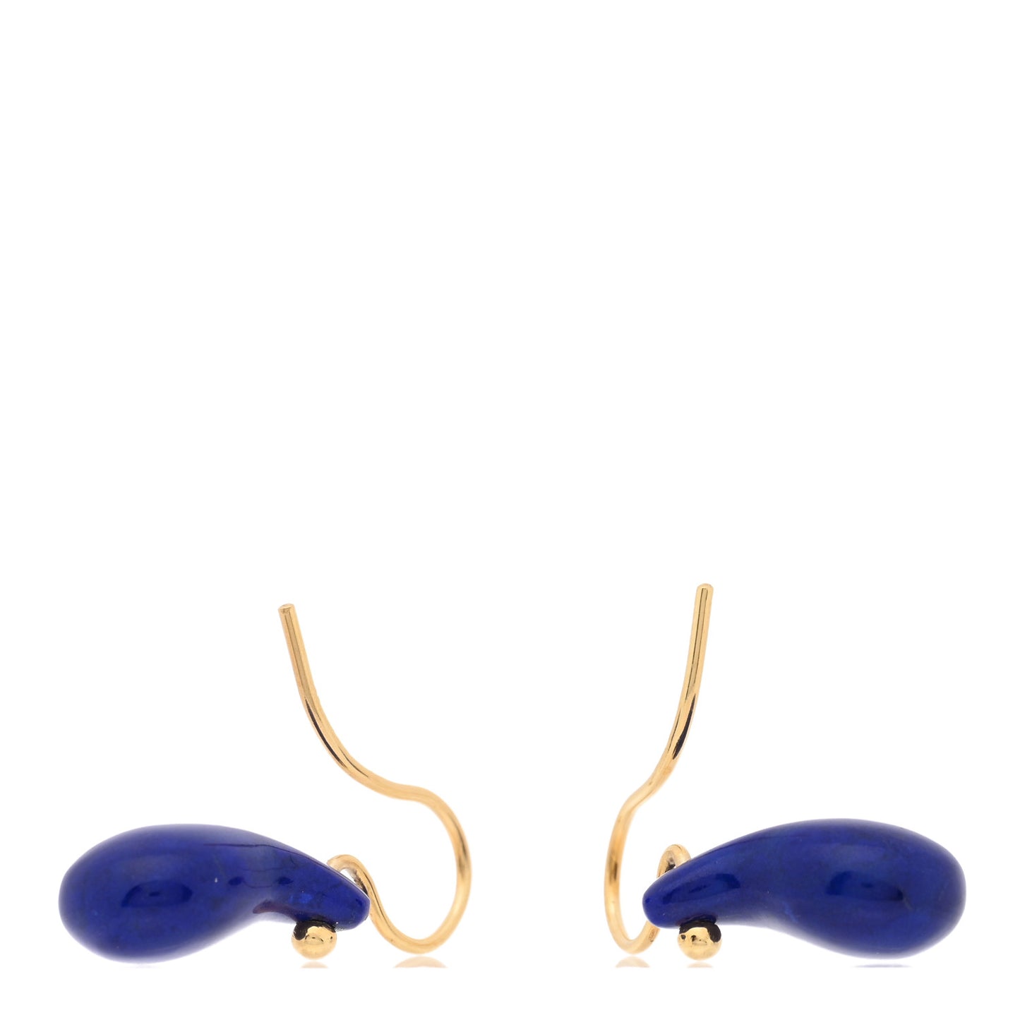18K Yellow Gold Lapis Lazuli Elsa Peretti Teardrop Earrings