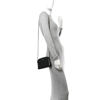 Chanel Caviar Quilted Classic Clutch With Chain Black 2 of 11