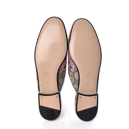 Gucci GG Supreme Monogram Bengal Womens Princetown Slippers 39.5 Beige Crop Pink 5 of 10