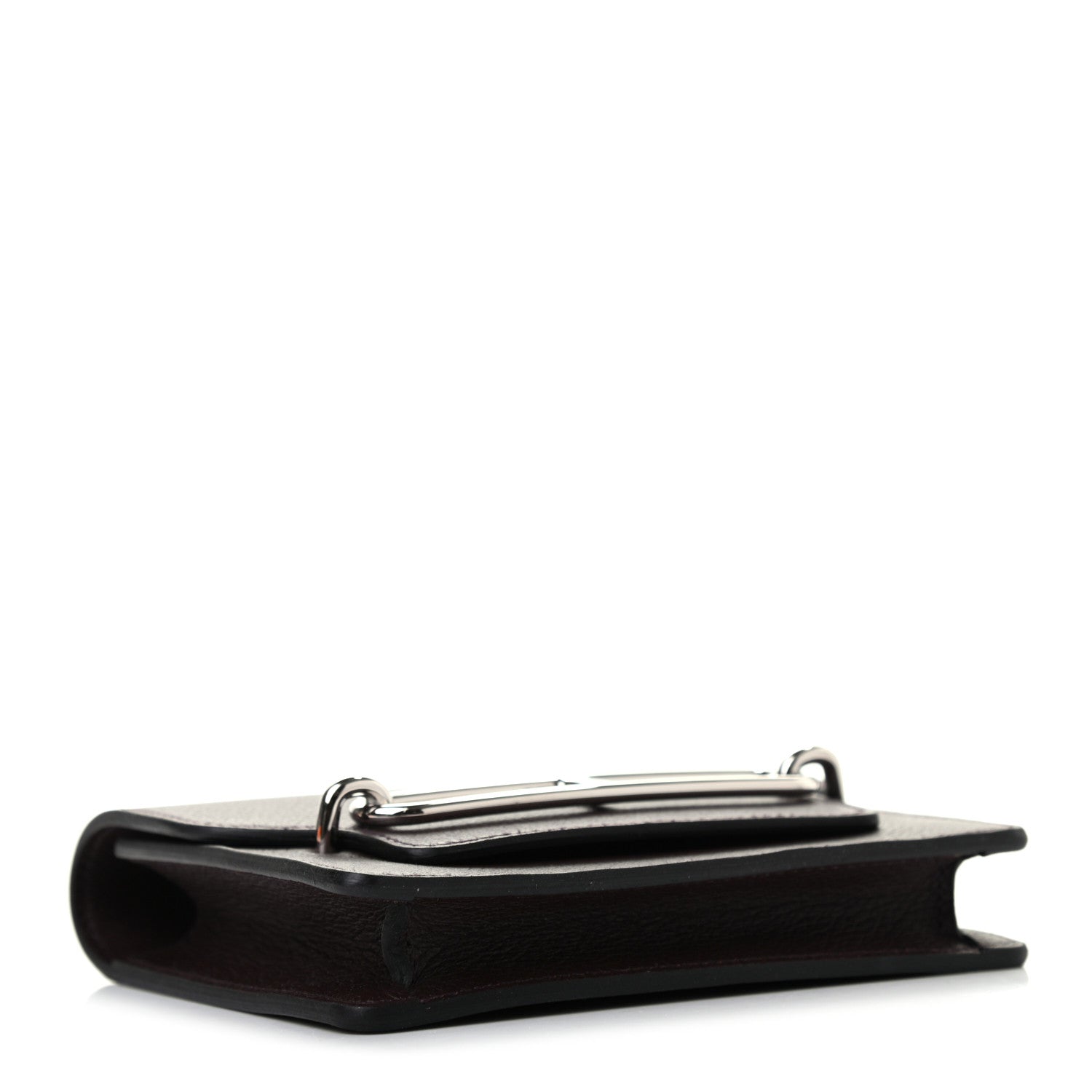 Hermes Evercolor Bi-Color Roulis Slim Wallet Rouge Sellier 4 of 7