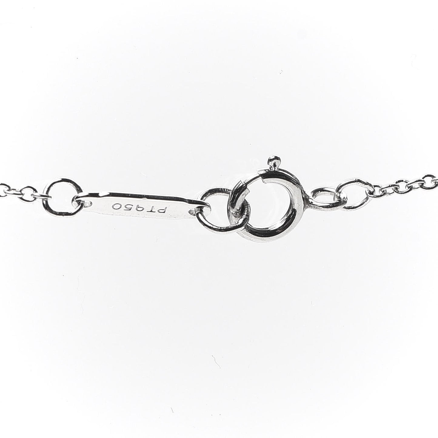 Platinum Diamond Small Heart Pendant Necklace