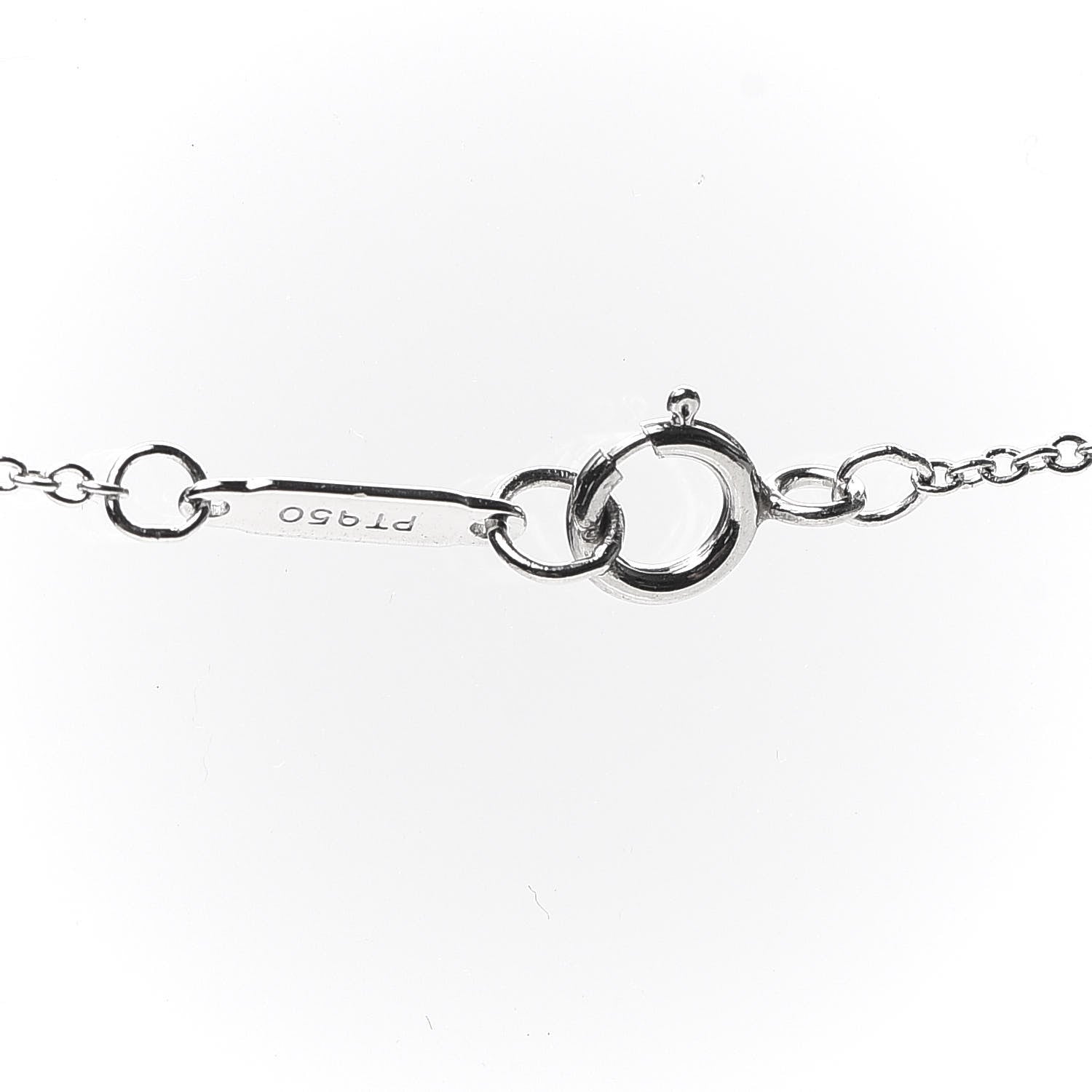 Tiffany Platinum Diamond Small Heart Pendant Necklace 5 of 5