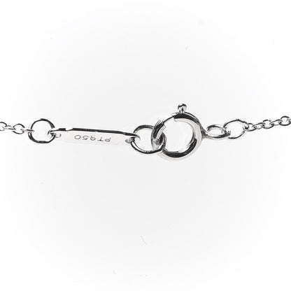 Tiffany Platinum Diamond Small Heart Pendant Necklace 5 of 5