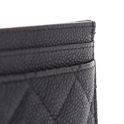 Chanel Caviar Quilted Filigree Card Holder Black 11 of 12