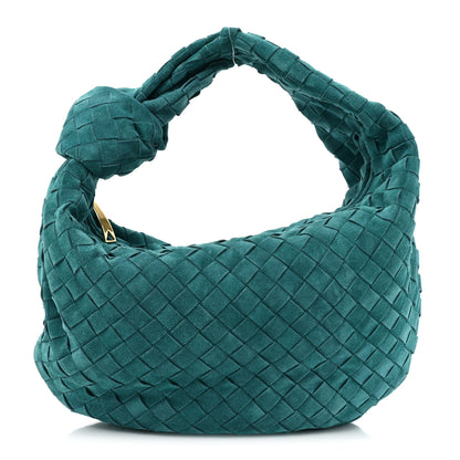 Bottega Veneta Suede Calfskin Intrecciato Teen Jodie Hobo Scuba 1 of 8
